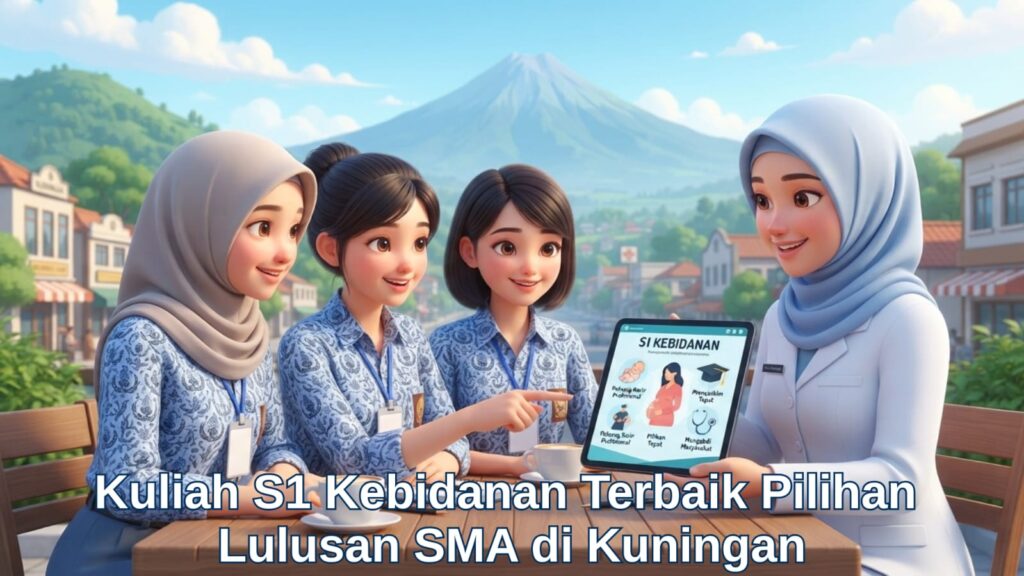 Suasana mahasiswi lulusan SMA asal Kuningan yang mengikuti kuliah s1 kebidanan di kampus