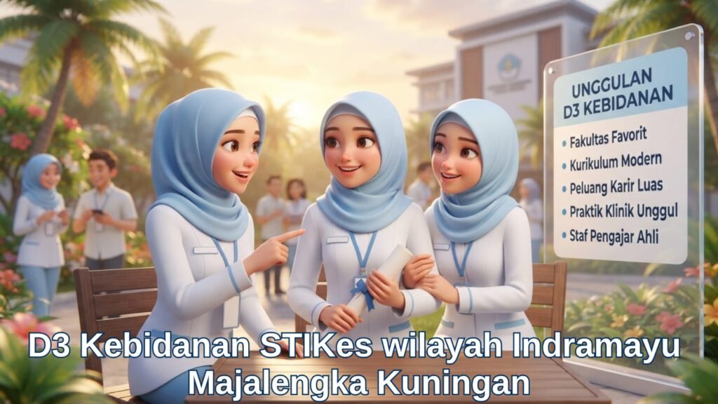 Mahasiswi asal Indramayu Majalengka Kuningan mengikuti kuliah d3 kebidanan di kampus