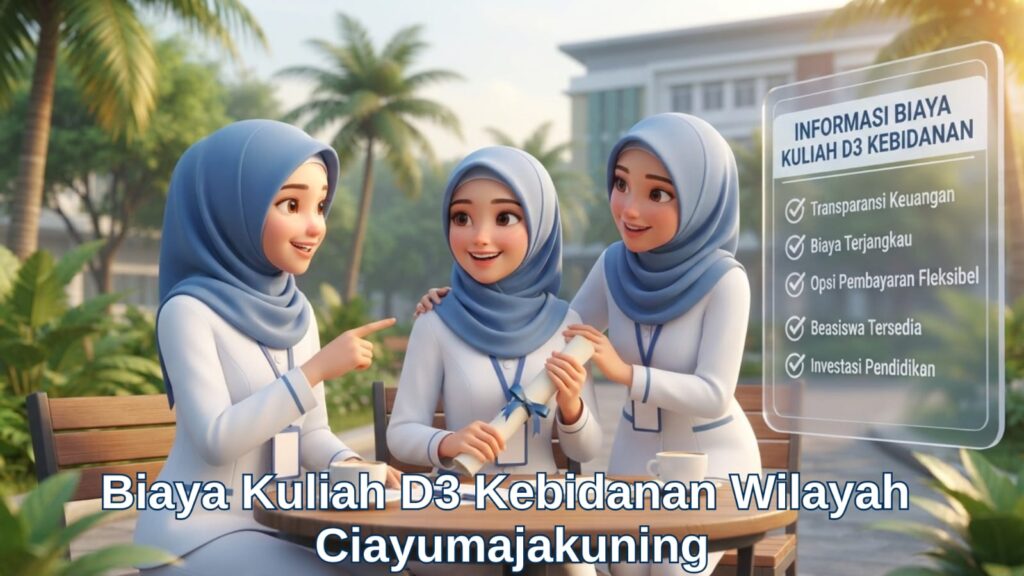 Mahasiswi asal Indramayu Majalengka Kuningan menghitung rincian biaya kuliah d3 kebidanan di kampus