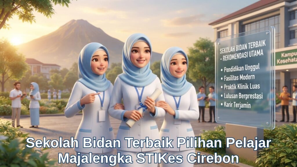 Mahasiswi asal Majalengka mengikuti kegiatan praktikum di sekolah bidan STIKes Cirebon