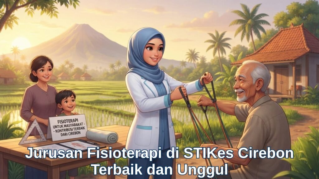 Mahasiswa mengikuti praktikum di jurusan fisioterapi STIKes Cirebon