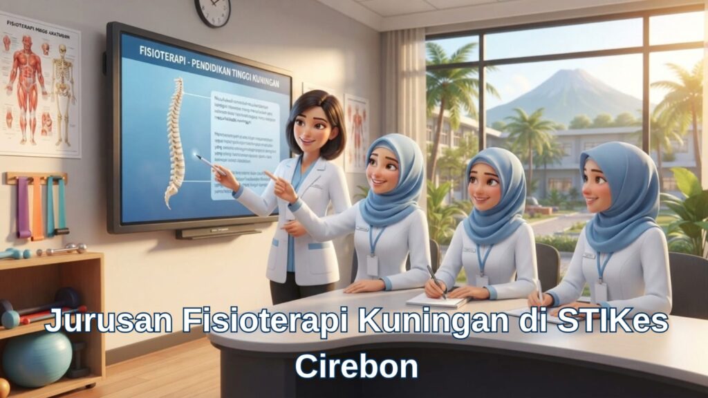 Mahasiswa asal Kuningan mengikuti praktikum di jurusan fisioterapi kuningan STIKes Cirebon
