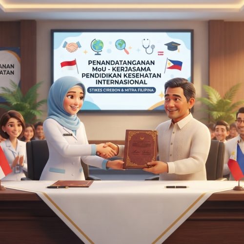 Dokumentasi penandatanganan MoU STIKes Cirebon bersama institusi Filipina di Bandung