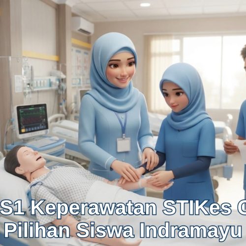 Mahasiswa aktif sedang mengikuti praktik kuliah s1 keperawatan di STIKes Cirebon bagi siswa asal Indramayu