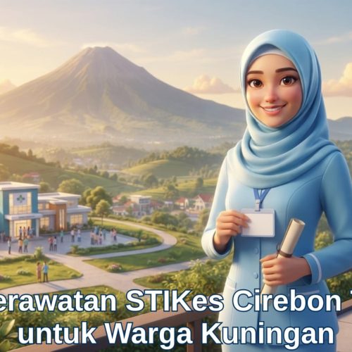 Mahasiswa aktif sedang mengikuti praktikum s1 keperawatan di STIKes Cirebon bagi warga Kuningan