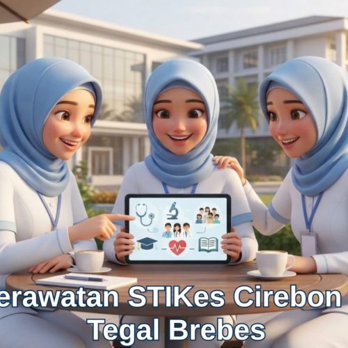 Mahasiswa mengikuti praktikum S1 Keperawatan STIKes Cirebon untuk siswa Subang Tegal Brebes
